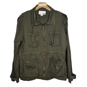 Bar lll Jacket Womens  XXL Military Style Olive Army Green Zip Front Outdoor